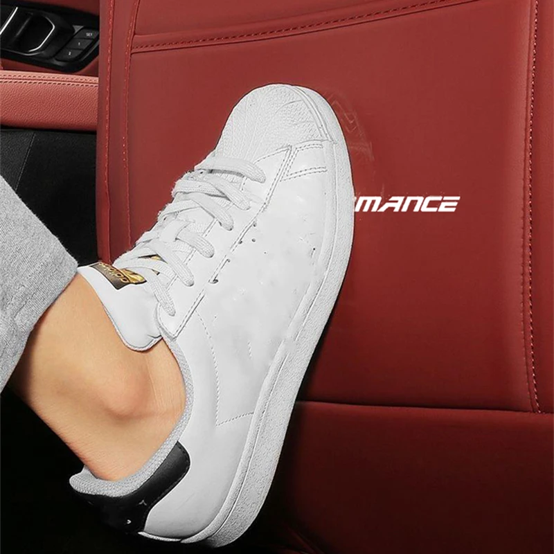 Car Seat Back Anti-kick Pad For BMW 3 5 Series F10 G20 X1 X2 X3 X4 iX3 M Power Performance Full Surround Leather Anti Dirty Mat