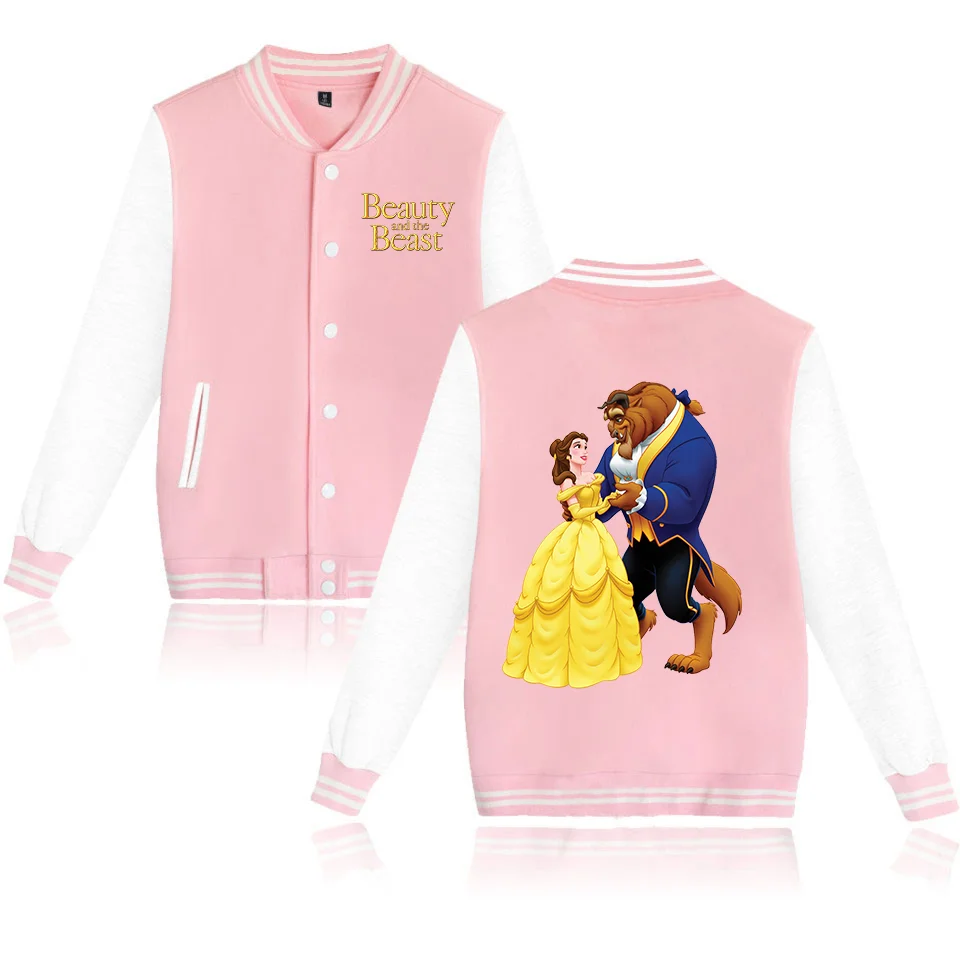 

Beauty and the Beast Baseball Jacket Men Women Hip Hop Harajuku Jackets Streetwear Kids Boys Girls Loose College Coats