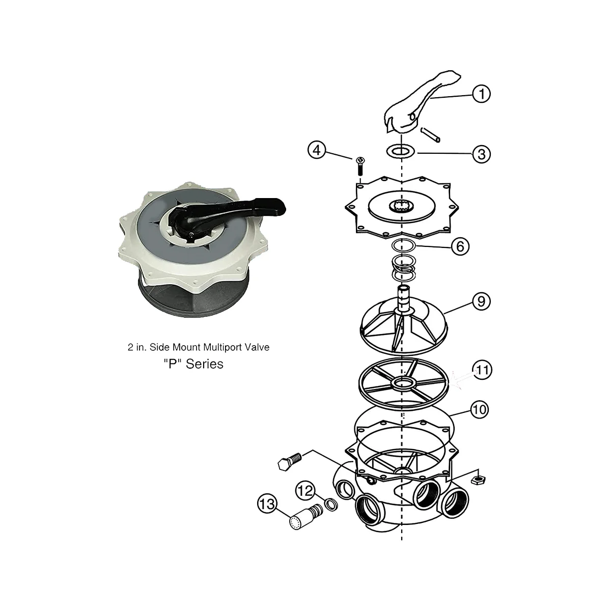 Valve Seat Spider Gasket for Hayward SPX0710XD for Multiport S200 and Pro Series Sand Filter Valves