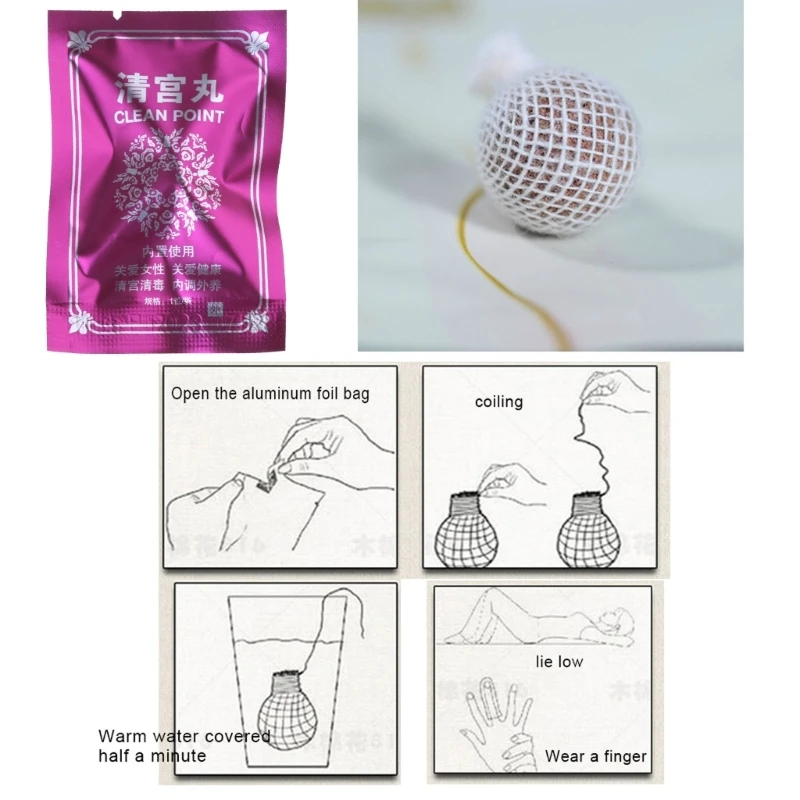 5/10/20 Pcs Feminine Hygiene Vaginal Care Clean Swab Tampon Herbal Balls Drop Shipping