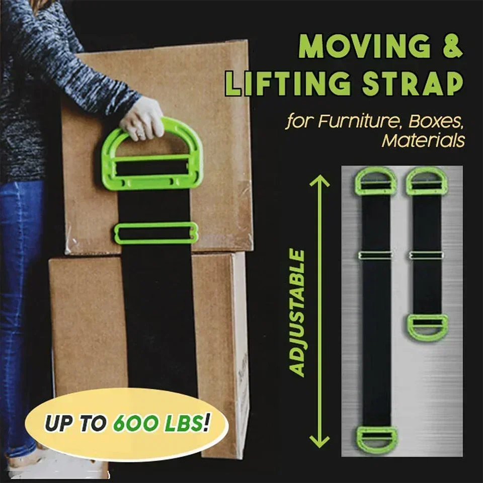 1/2pc Adjustable Furniture Moving Straps Wrist Forearm Lifting Moving Straps for Carrying Transport Belt Rope Heavy Cord Tools