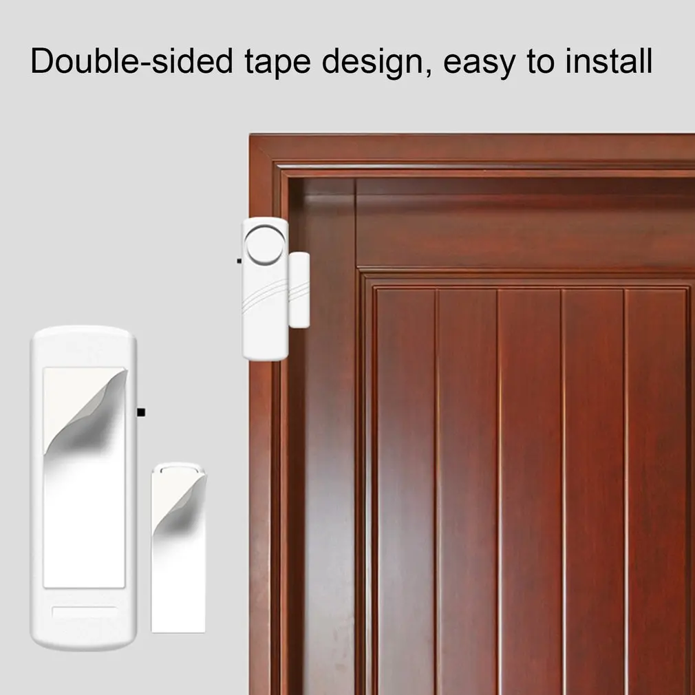 Semplice allarme antifurto per porte e finestre allarme di sicurezza Wireless per la casa allarme magnetico per la sicurezza domestica