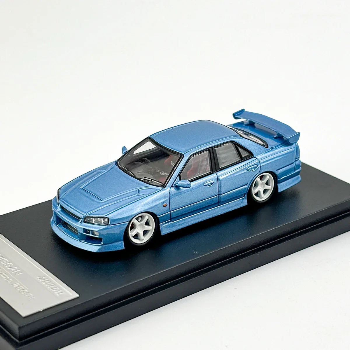 Sterfelijke Schaal 1/64 NISSAN ER34 Skyline 25GT T "ALL IN TUNING 2024" Legering Speelgoed Motorvoertuig Diecast Metaal Model Geschenken