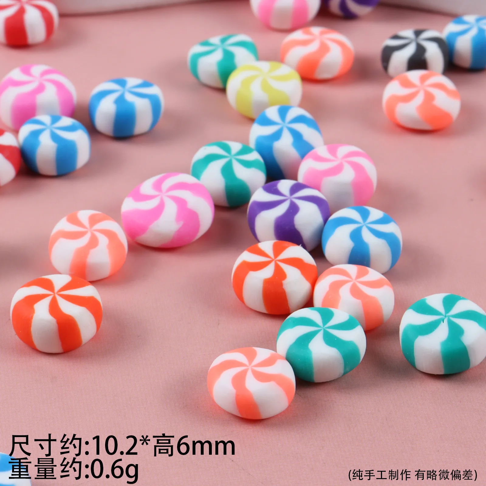 10pcs Mini Polymer Clay Christmas Candy Model Miniature Candy Decoration Accessories Handmade Craft Supplies Desktop Ornament