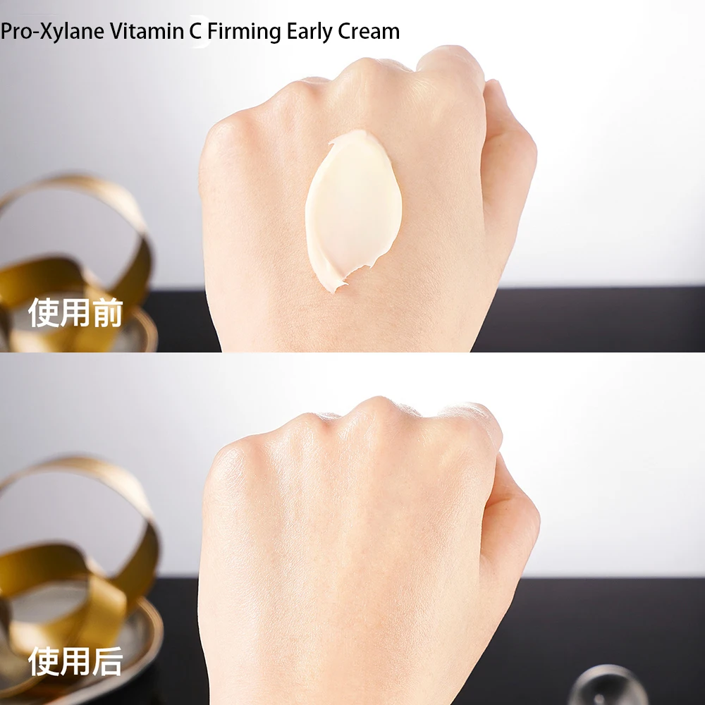 Pro-Xylane Vitamin C Firming Early Cream Facial Moisturize Brighten Improve Skin Elasticity Beauty Retinol Wrinkles Night Cream