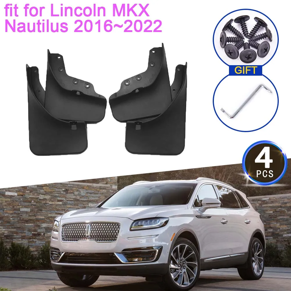 

Брызговики для Lincoln MKX Nautilus 2016 ~ 2022, аксессуары 2017 2018 2019 2020 2021, брызговики, передние и задние колеса