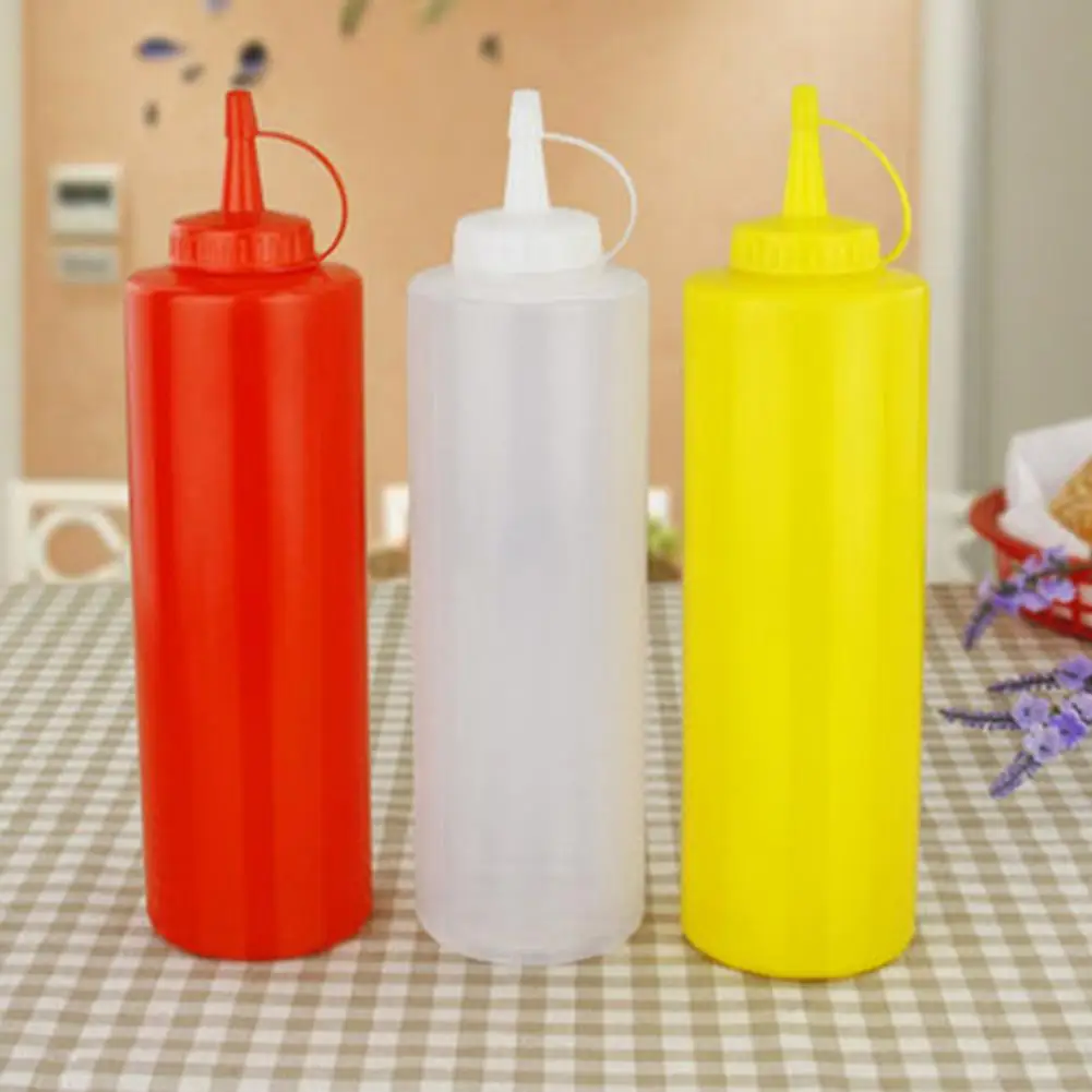 Plastic Seasoning Bottles Versatile 250ml Bpa-free Condiment Squeeze Bottles for Liquids Ideal for Sauces Dressings for Oils