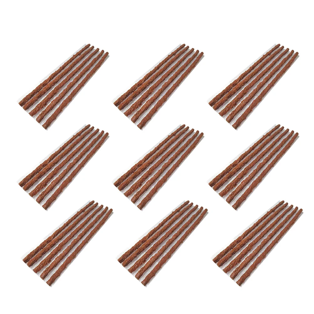 

5 sets of Motorcycle Car Tubeless Tire Puncture Repair Strips Sealer (Brown) Motorcycle tire repair strip