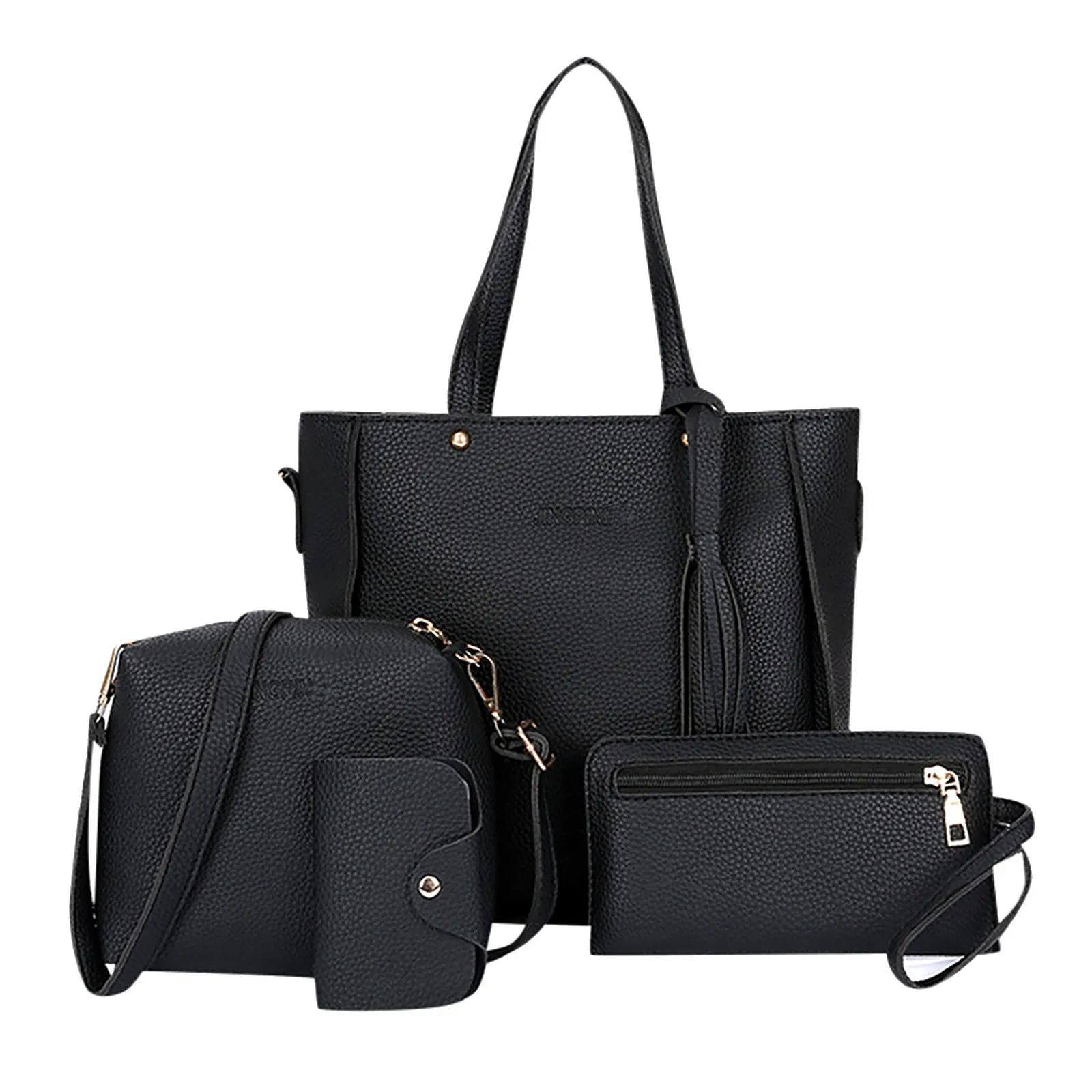 Borsa donna 2021 nuova moda borsa a tracolla in quattro pezzi borsa a tracolla portafoglio borsa Carteras Bolsas Para Mujer 2024 borse di lusso