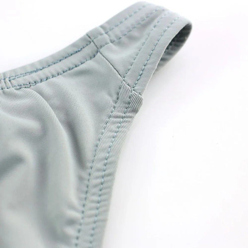 Mens Sexy Underwear Low Waist Breathable Big Gays Sissy Bulge Pouch Stretch Low Rise Briefs Swim Trunks Swimming BreathablePants