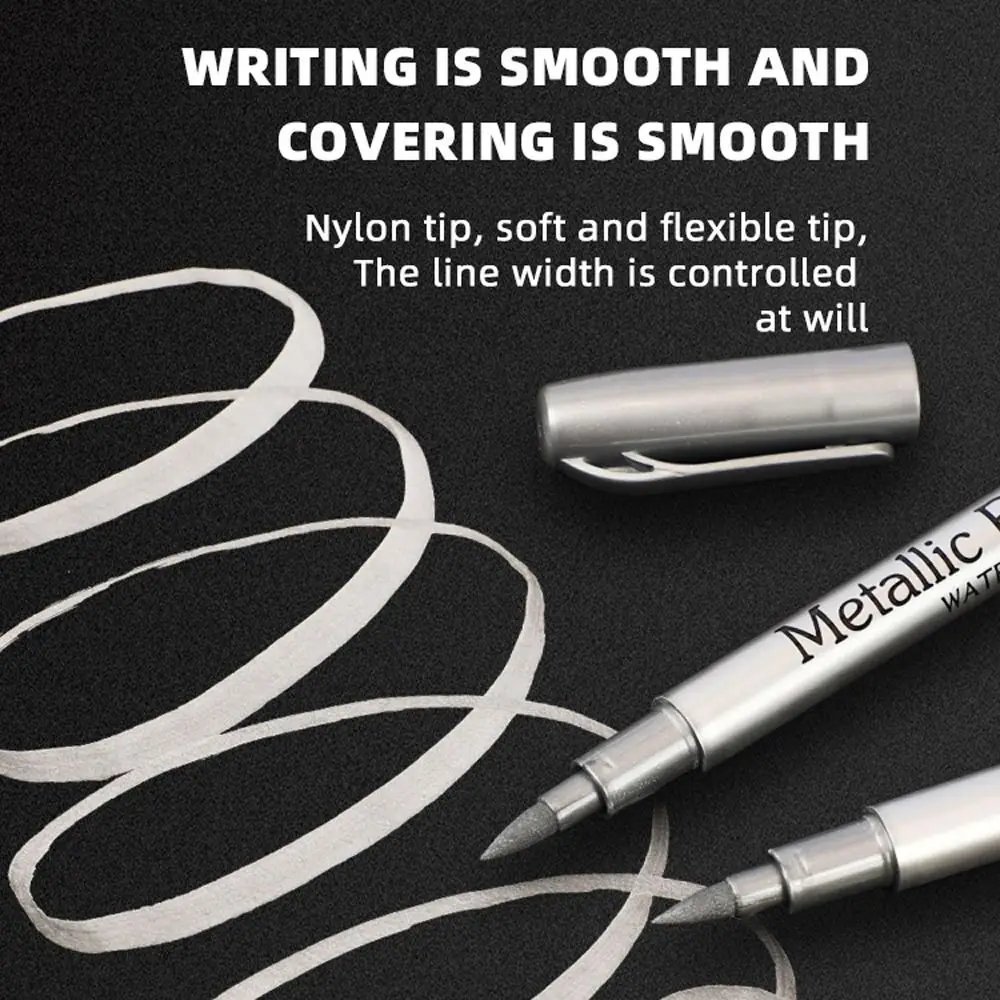 Long-lasting Metallic Marker Pens Not Fade Ink Is Shiny Resin Mold Pen Reusable Permanent Paint Marker Pens