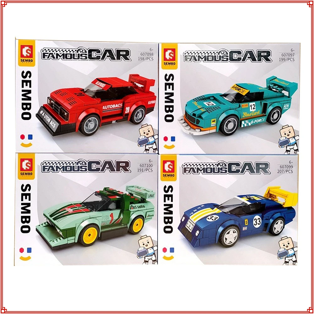 

Speed Champions City Racing Car Sports Model Building Blocks Bricks Classic Rally Super Racers F1 Great Vehicles Kits Kids Toys