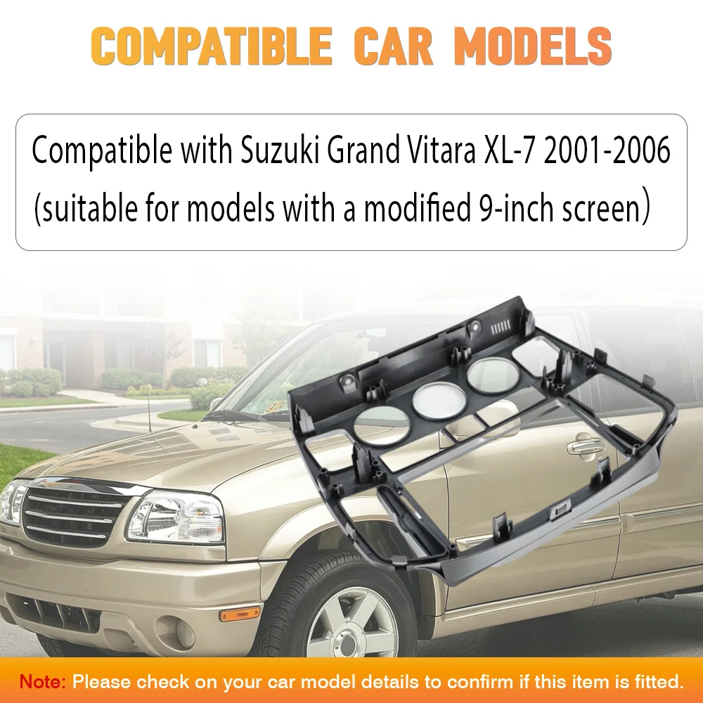Für Suzuki Grand Vitara XL-7 2001-2006 9 Zoll 2 Din Radio-Frontblende Stereo-Einbaurahmen Navigation Android Radio Armaturenbrett-Einbausatz – Detail 26