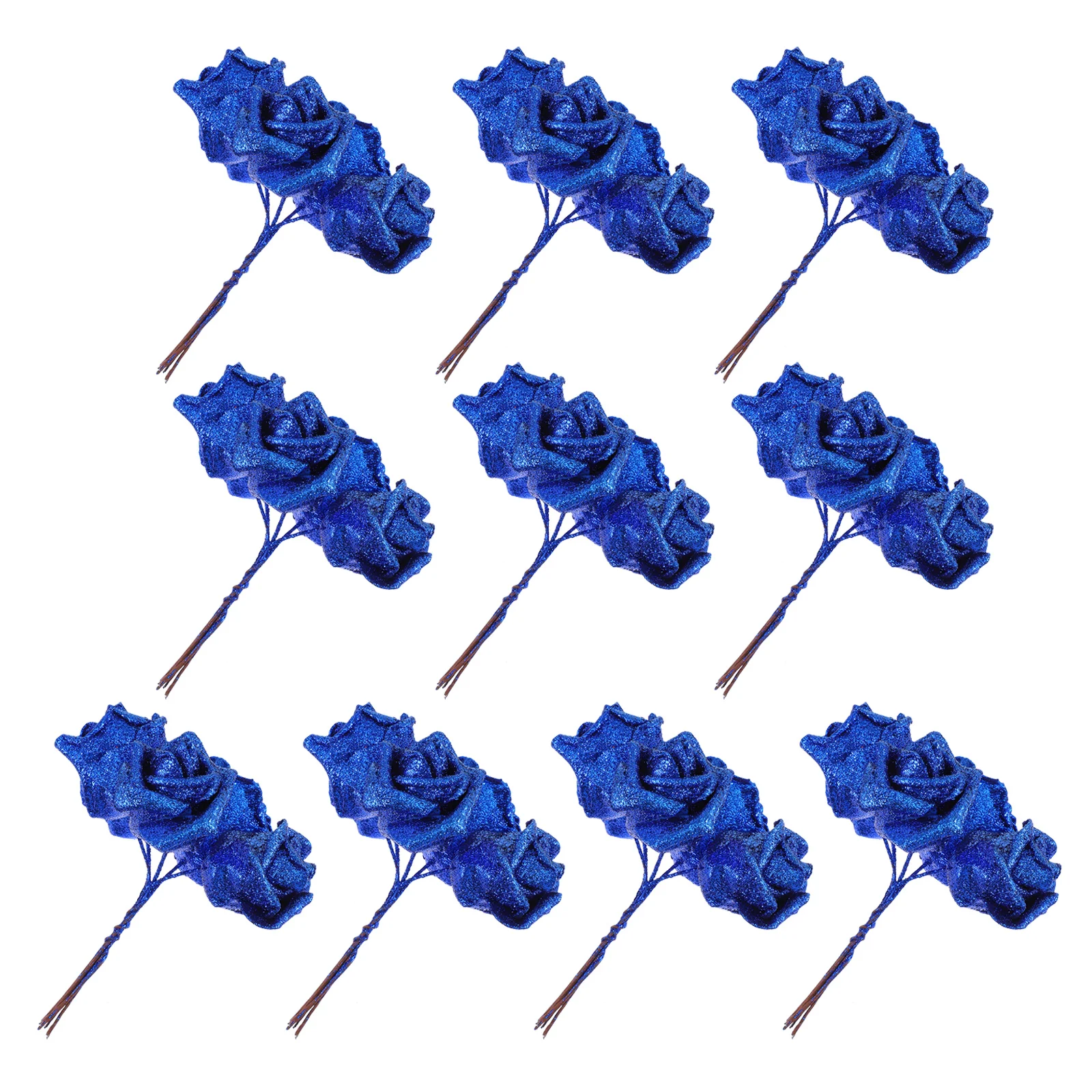 

50 Pcs Crystal Rose Artificial Flower Props Simulated Wedding Home Decor Long Lasting PE NoFade Delicate Decor