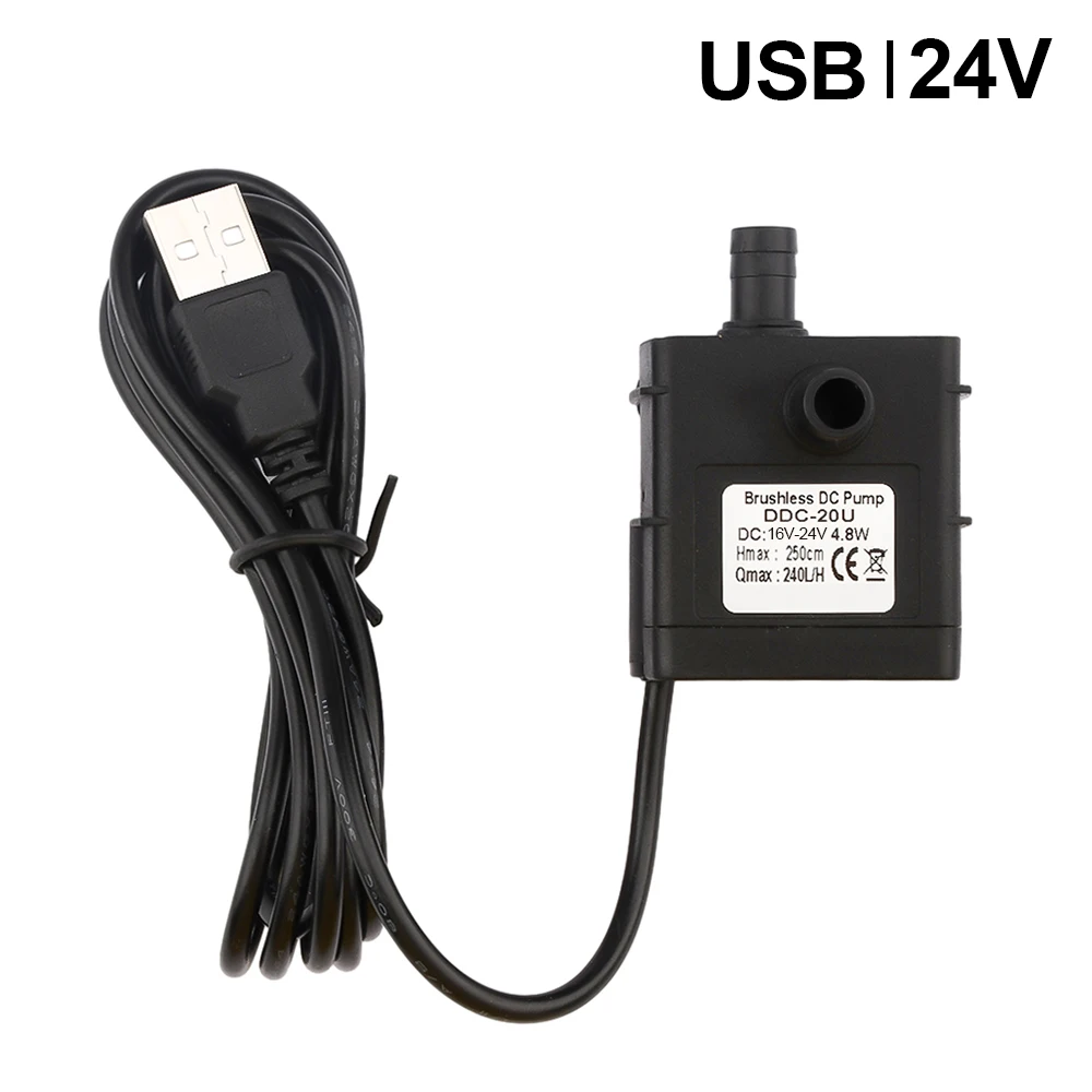 

Подходит для DDC-20U DC5V-24V бесщеточный небольшой погружной насос постоянного тока 12 В солнечный водонагреватель выходный усилитель бесшумный USB водяной насос