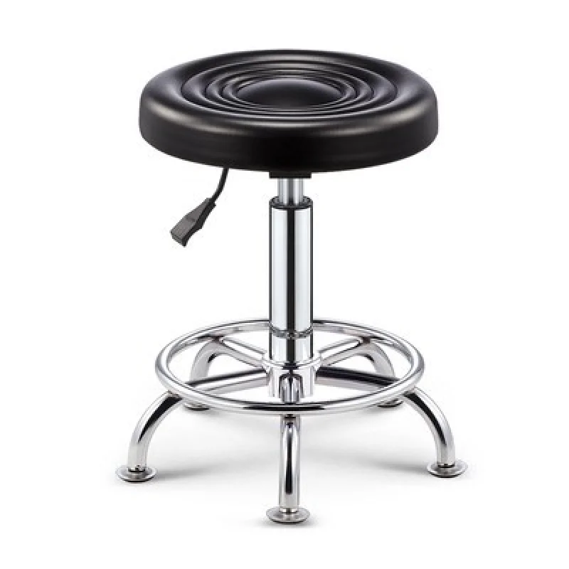 Beauty stool lifting rotating pulley stool round stool barber shop hair salon bar stool backrest bar chair