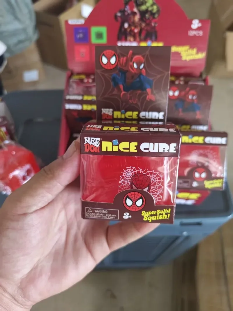 NeeDoh Spider Cube Maltose Squishy Ice Cube Fidget Toy Slow Rebound Stress Relief Squeeze Gadget