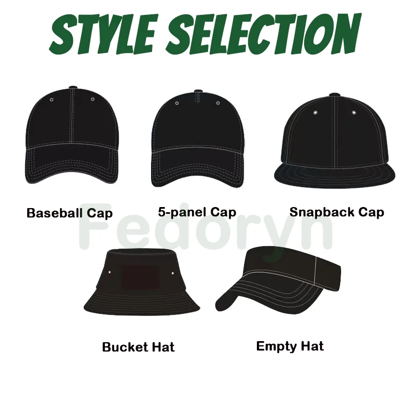 Fedoryn Custom Embroidery Flying Cap Cotton 5-panel Camping Hat Flat Brim Baseball Cap Design Print Skateboard Cap Wholesale