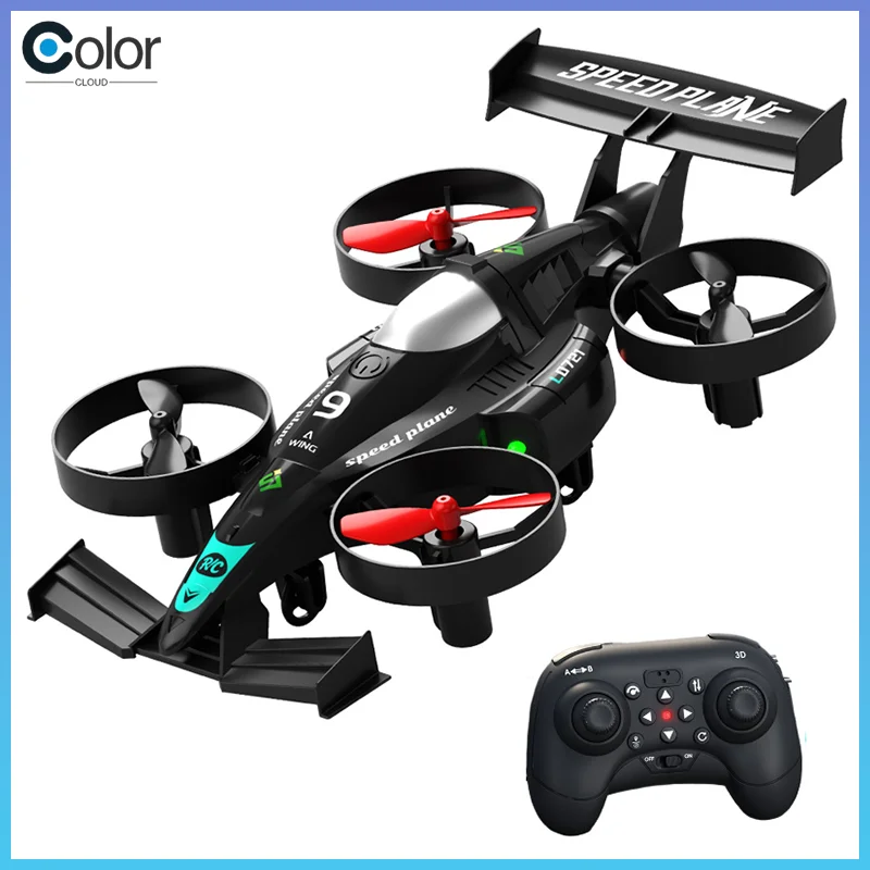 

2-In-1 Land-Air Dual Dual Rc Quadcopter & Rc Drift Car 2.4g Remote Control Airplane One-Key Roll 360° Flips Electric Rc Toys