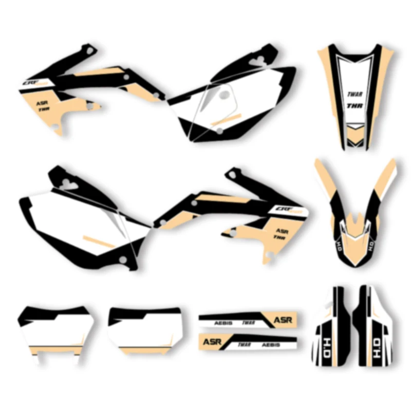 

SPACE Custom Motorcycle Graphics Background Decal for HONDA CRF450X 2005 2006 2007 CRF 450X 2008-2018 Decals Stickers Kits 13