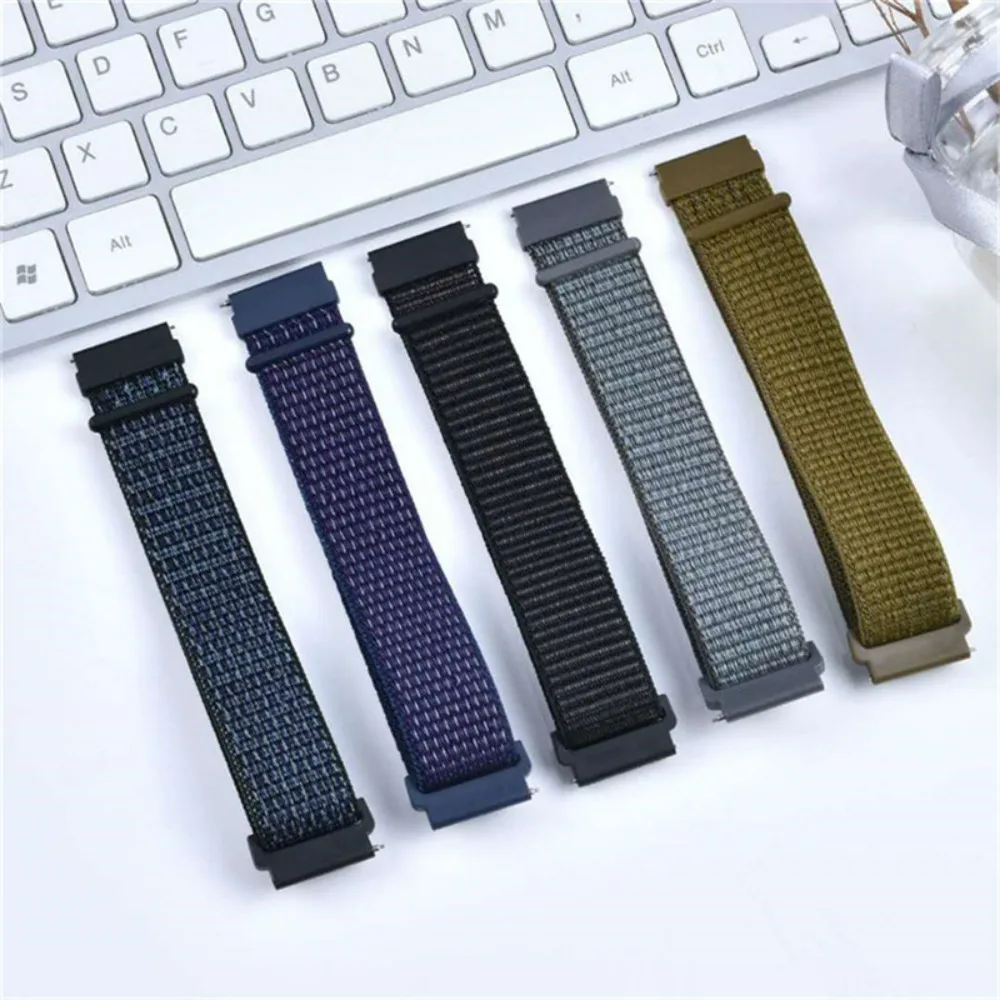 20mm 22mm Nylon strap For Huawei 4/GT2/3 Pro Amazfit GTR 4 3 Breathable comfortable Wristband For Samsung Galaxy watch 3 4 5 6