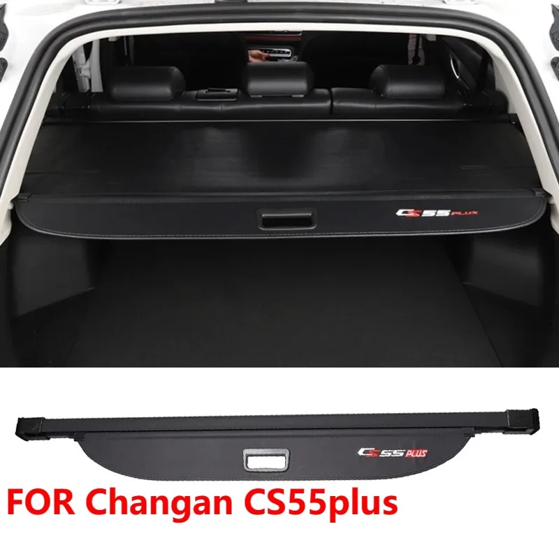 For Changan CS55plus Retractable Cargo Cover Black Waterproof Trunk Shade Shield Luggage Protector