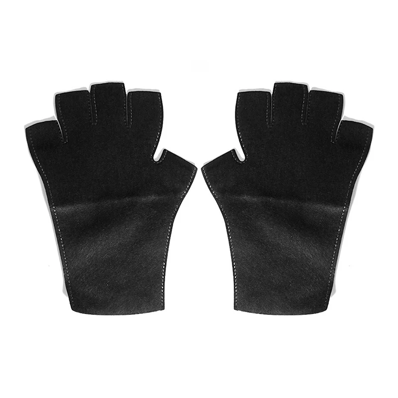 2pcs Polyester Anti Uv Rays Protect Gloves Nail Gloves Led Lamp Nail Uv Protection Glove for Prevent Hands from Turning Black