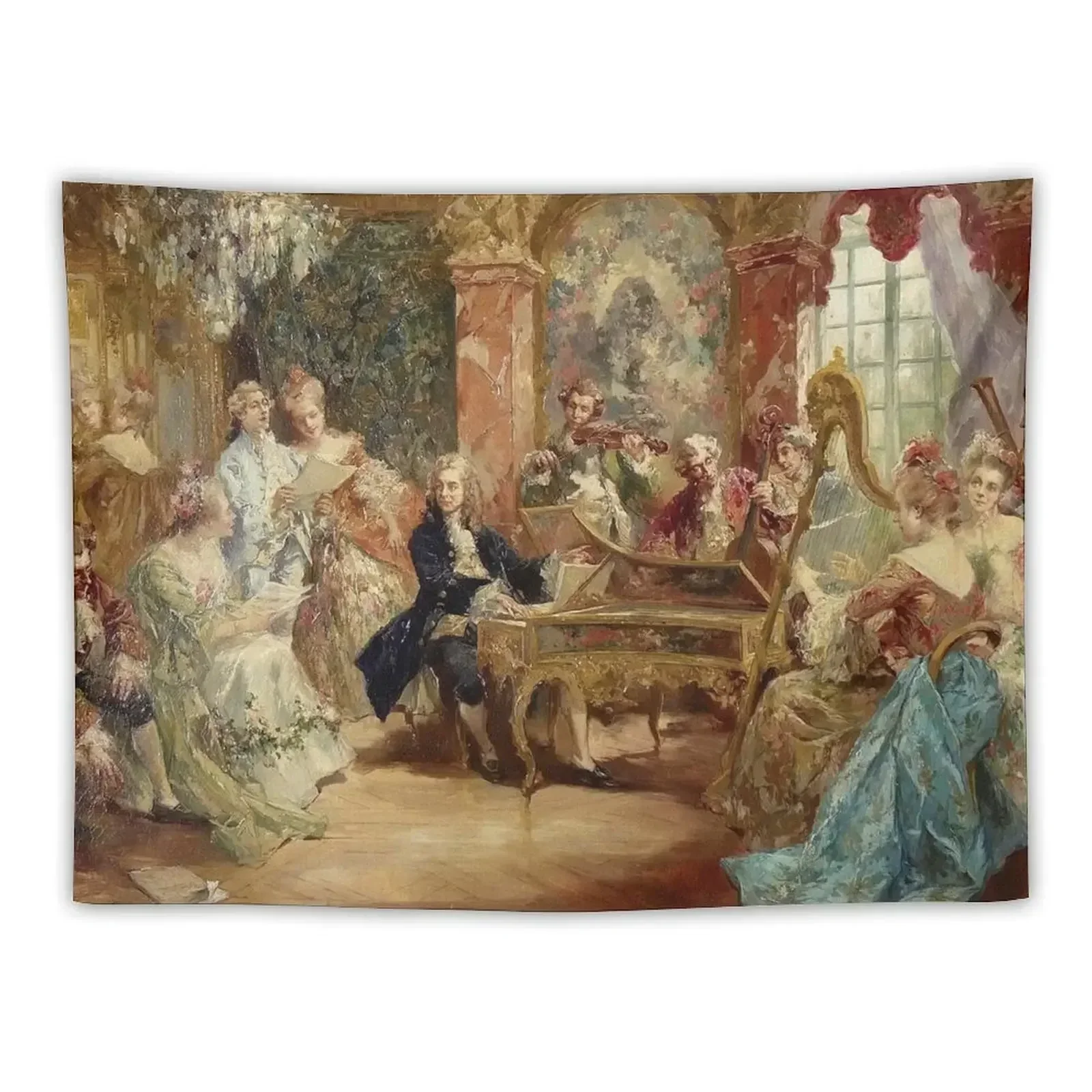 

17th Century Musical Soiree Tapestry Bedrooms Decorations Christmas Decoration Tapestry