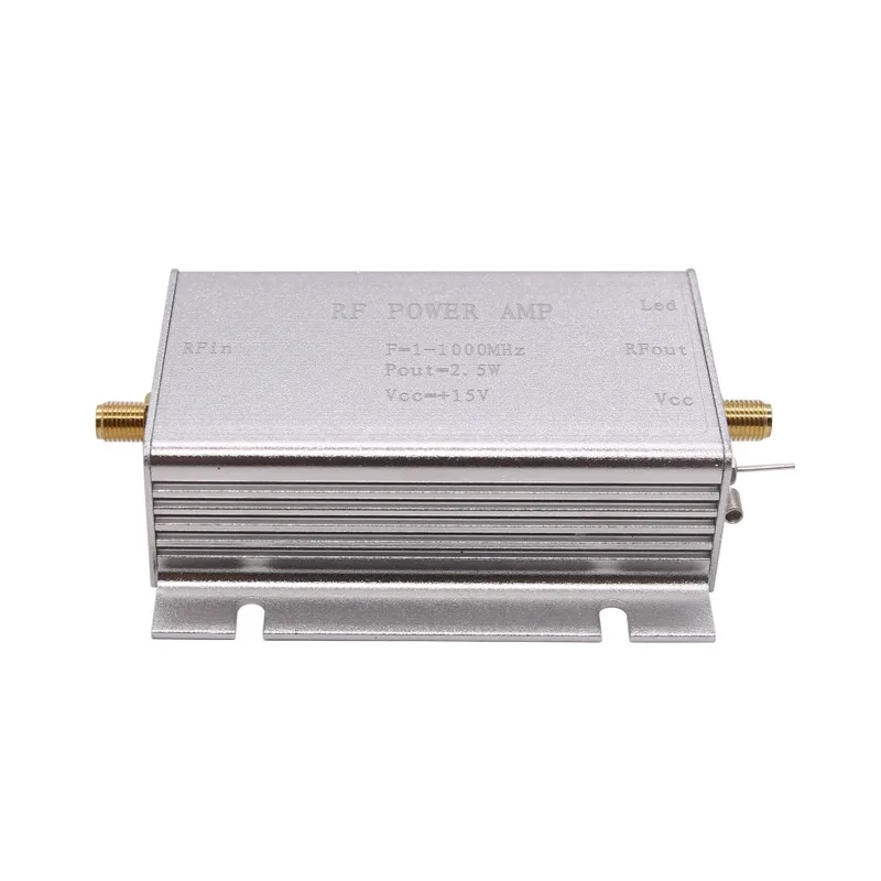 AMPLIFICADOR DE POTENCIA DE RADIOFRECUENCIA plateado, 2,5 W, 1-1000MHz