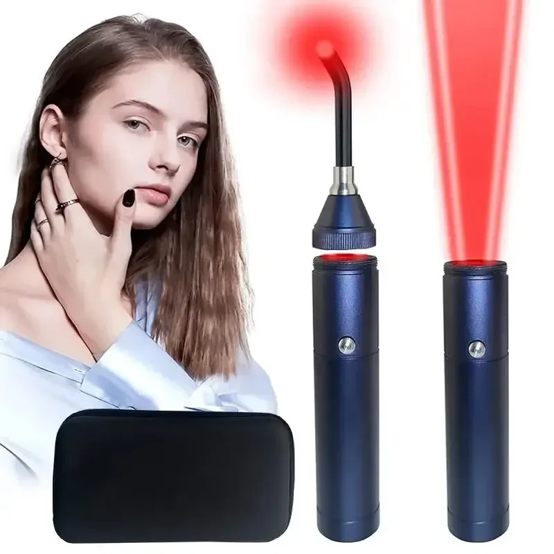 Red Light Therapy for Cold Sore Canker Sore  Near Infrared LED Light Therapy Device Narrow Beam for Oral Sore Problem