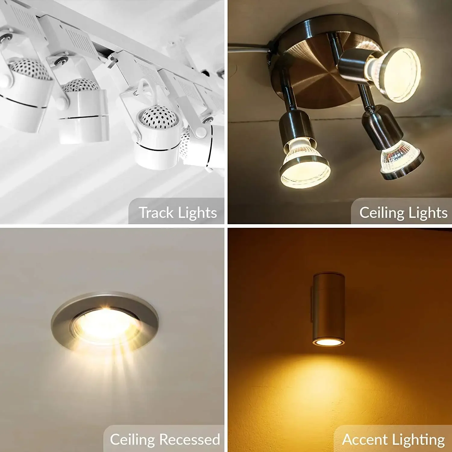 Gu10 Base Lampara 220v Halogen Bulb Spot Light,hal-gu10 Wholesale 50w Glass White Halogen Light 50 Watt