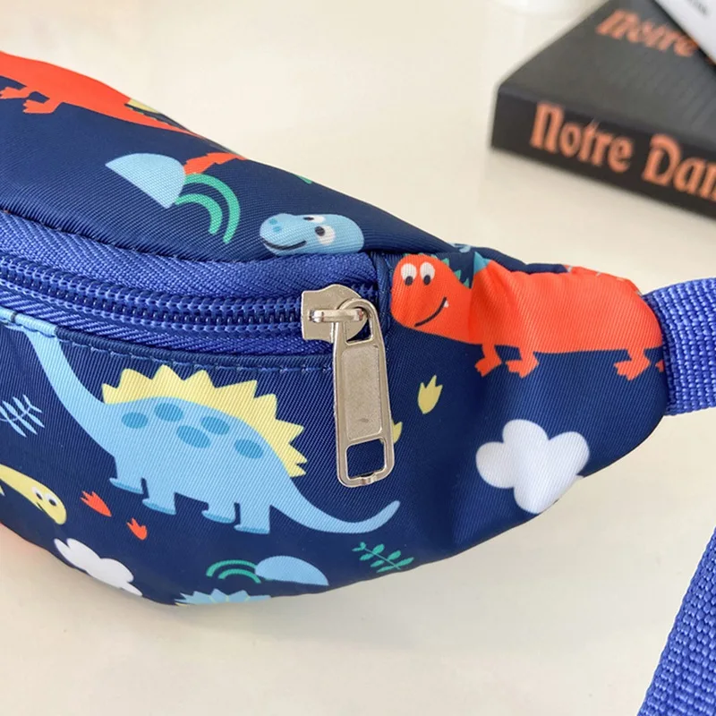 Cartoon Dinosaur Kids Waist Packs For Boys Girls Fashion Children Crossbody Bag Cute Toddler Chest Bags Travel Pouch Purse