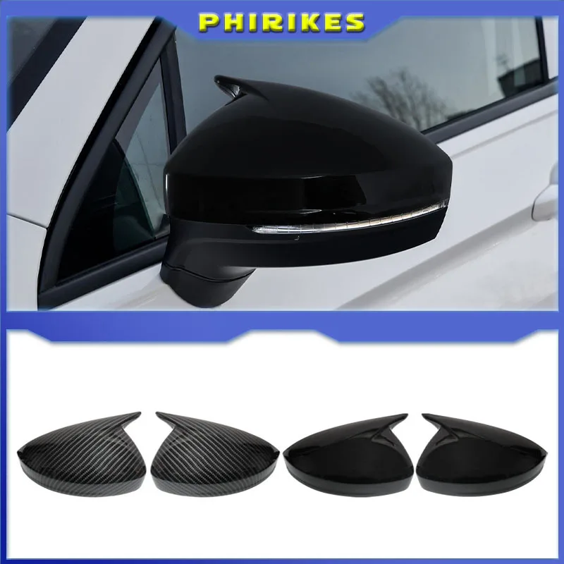 For Volkswagen VW Tiguan MK2 2017 - 2022 Rearview Mirror Side Cover Decorative Caps 1 Pair M Type Car Accessories