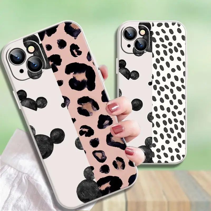 Fashion Mickey Phone Case For Cover iPhone 12 Pro Max 13 11 6 6s 7 7P X Xr Xs SE 2020 8 Plus 12 Max Pro Mini 28cx Sticker