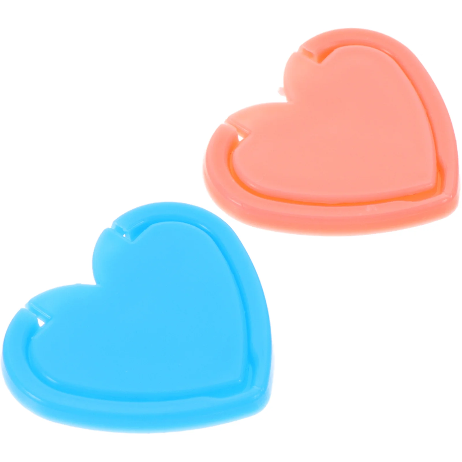 

2 Pcs Button Cover Power Supply Diamond Light Pad Baffle Key Shield Heart Shaped for Drawing Protector Plastic