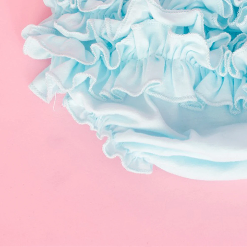 

Pure Cotton Baby Girl Bloomers Comfortable Ruffle Design Newborn Diaper Cover Pants Quick Absorption Moisture Soft Lace Back