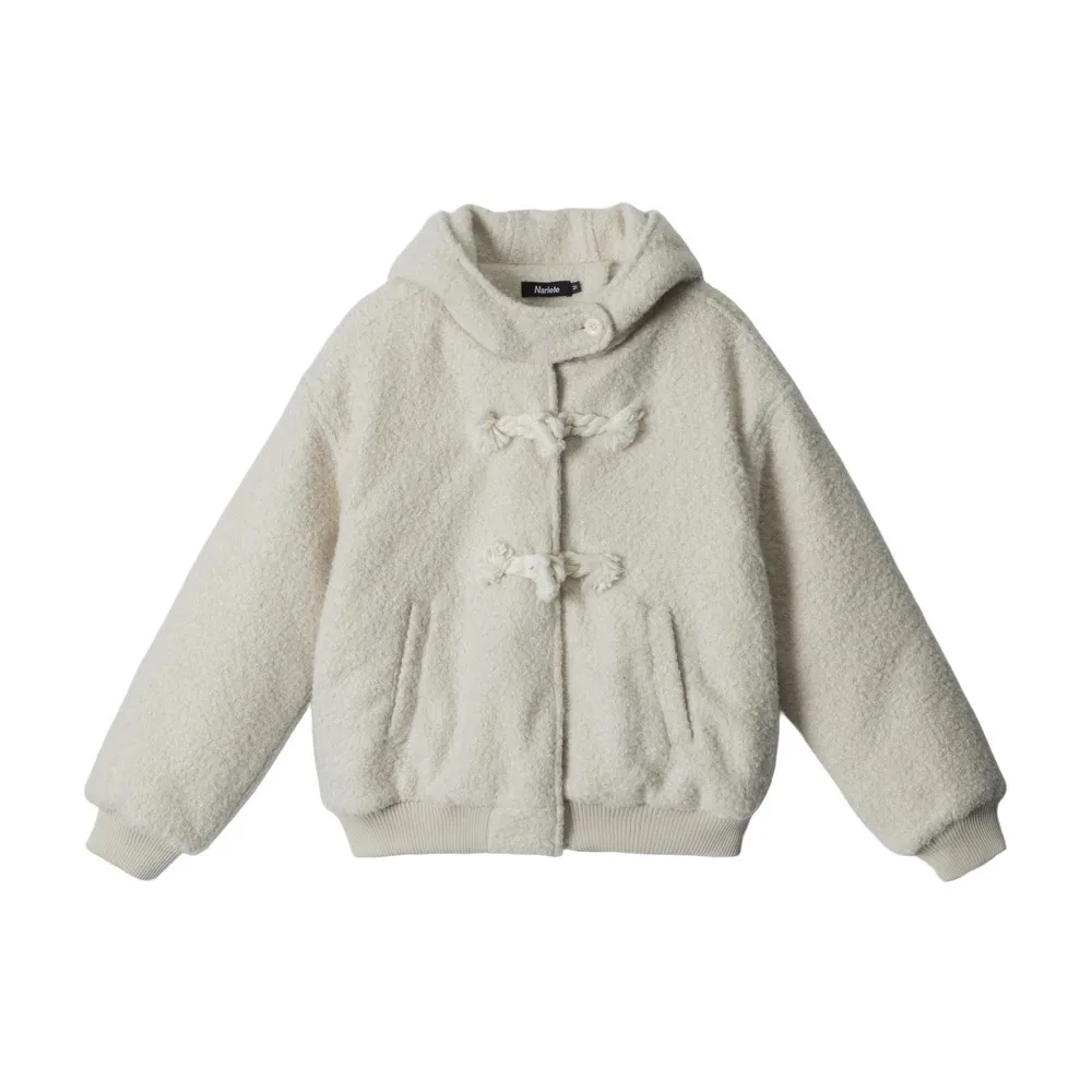 

Дизайнерская флисовая свободная винтажная толстая куртка с узлом, хлопковые пальто для женщин и девочек, верхняя одежда для акмедиа, весенне-зимняя одежда, уличная одежда