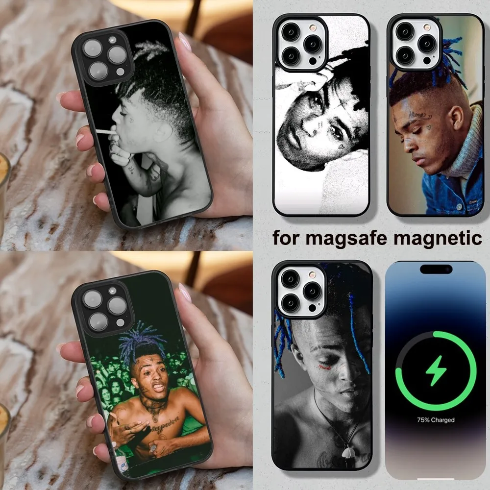 Rapper X-Xxxtentacion Phone Case For iPhone 16,15,14,13,12,11,Plus,Pro,Max,Mini Magesafe Magnetic Wireless Charge