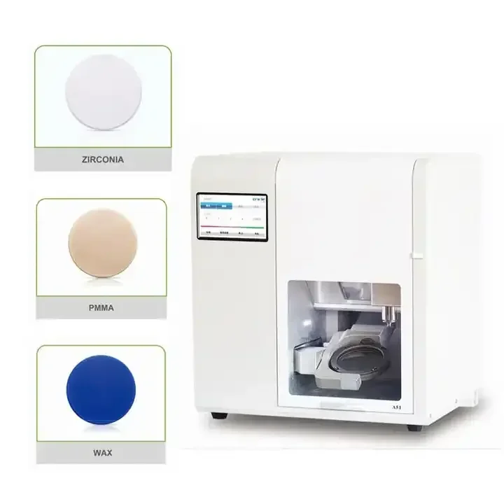 5 Axis Chair Side Used Cad Cam Dry Den-tal Milling Machine for Den-tal Lab