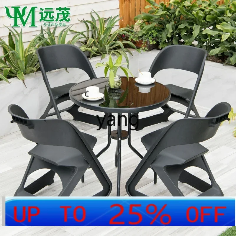 

LH outdoor tables and chairs outside the courtyard open-air balcony small tables and chairs tea table leisure combination