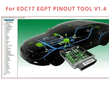 EDC17 OBD2 OBDII OBD 2 Car Repair Tools Car Repair Software for EGPT PINOUT TOOL V1.4 Support PDF Files for 2021