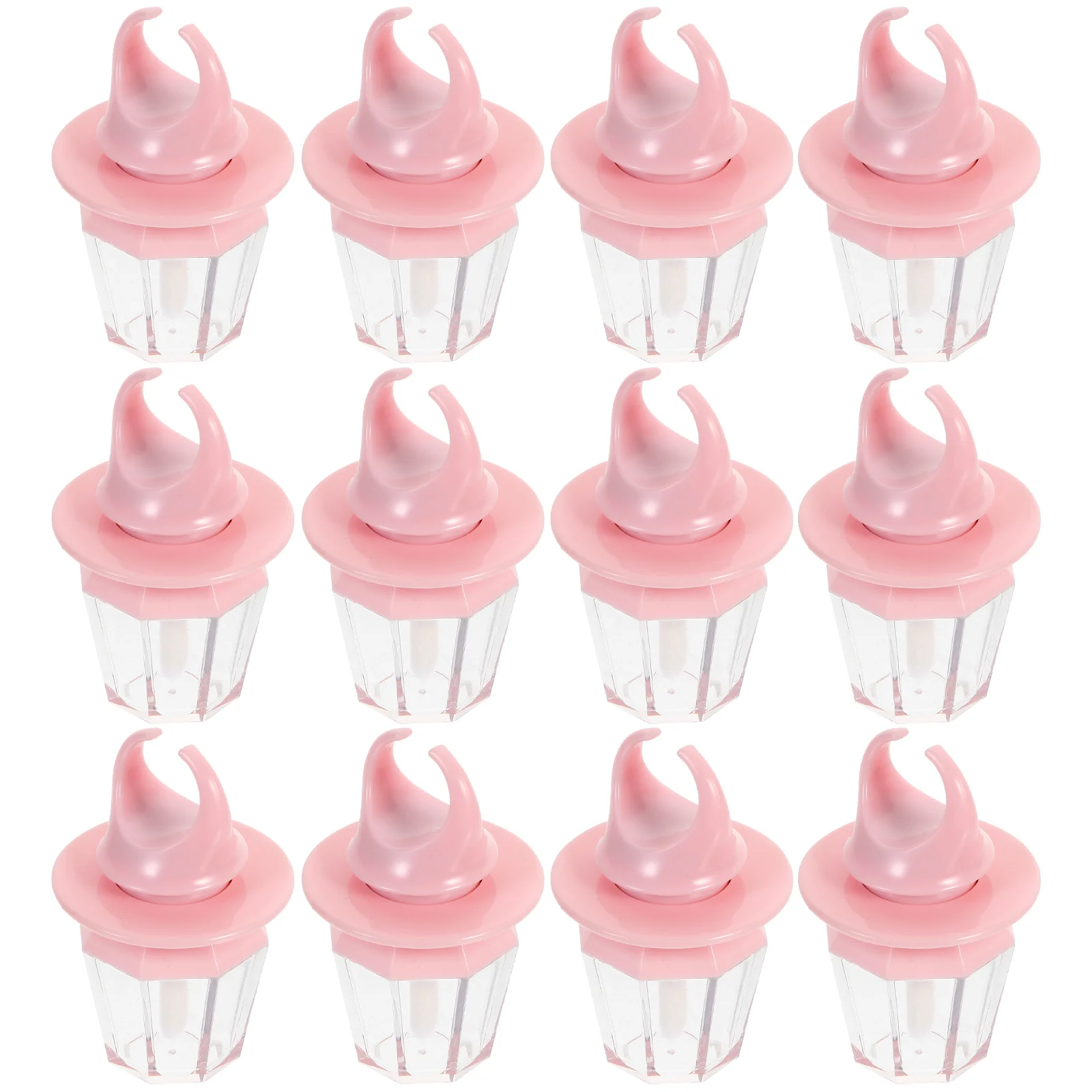 

12pcs Gloss Tubes Empty Plastic Hydrating Glitter Air Control Making Kit Durable Lipstick Tubes Storage Portable