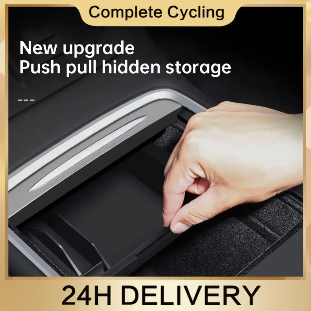 Under-seat Storage Box Universal Flocking Lining Armrest Box Storage Inner Box Car Interior Modified Accessories Durable