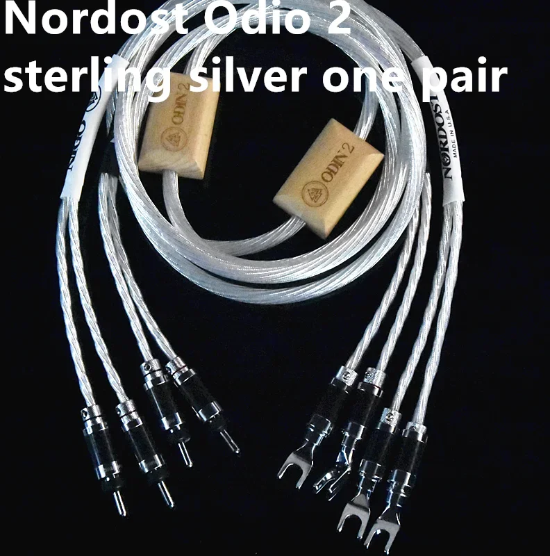 Nordost Odin One Pair  sterling silver flagship audio speaker cable HiFi main speaker amplifier cable gold-plated Furutechplug