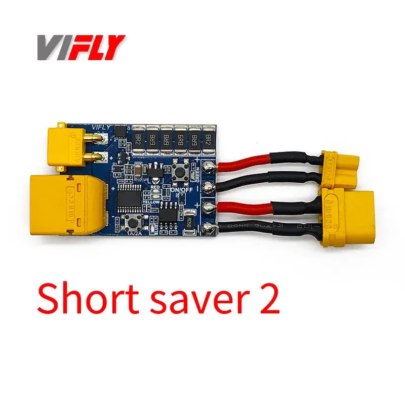 VIFLY ShortSaver2 ShortSaver V2 Smart Smoke Stopper Interruttore a pulsante di accensione Fusibile elettronico per evitare cortocircuiti sovracorrente