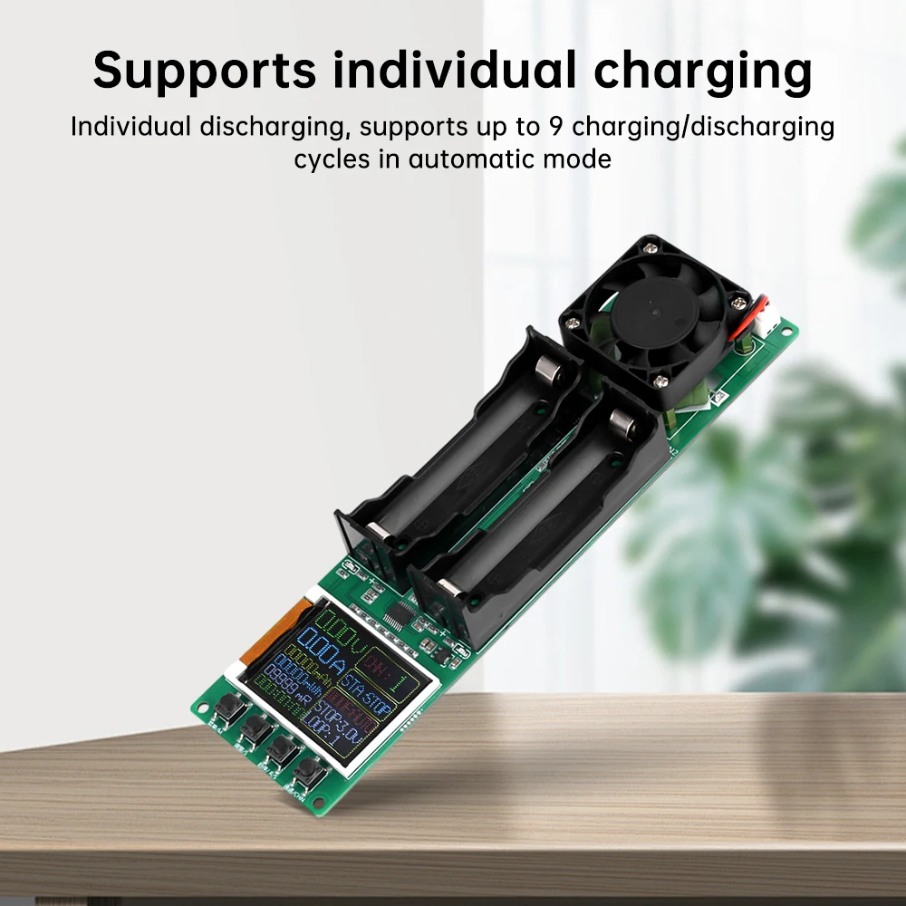 18650 Lithium Battery Capacity Tester Automatic Internal Resistance Tester Battery Power Detector Module Type-C Interface DC 5V