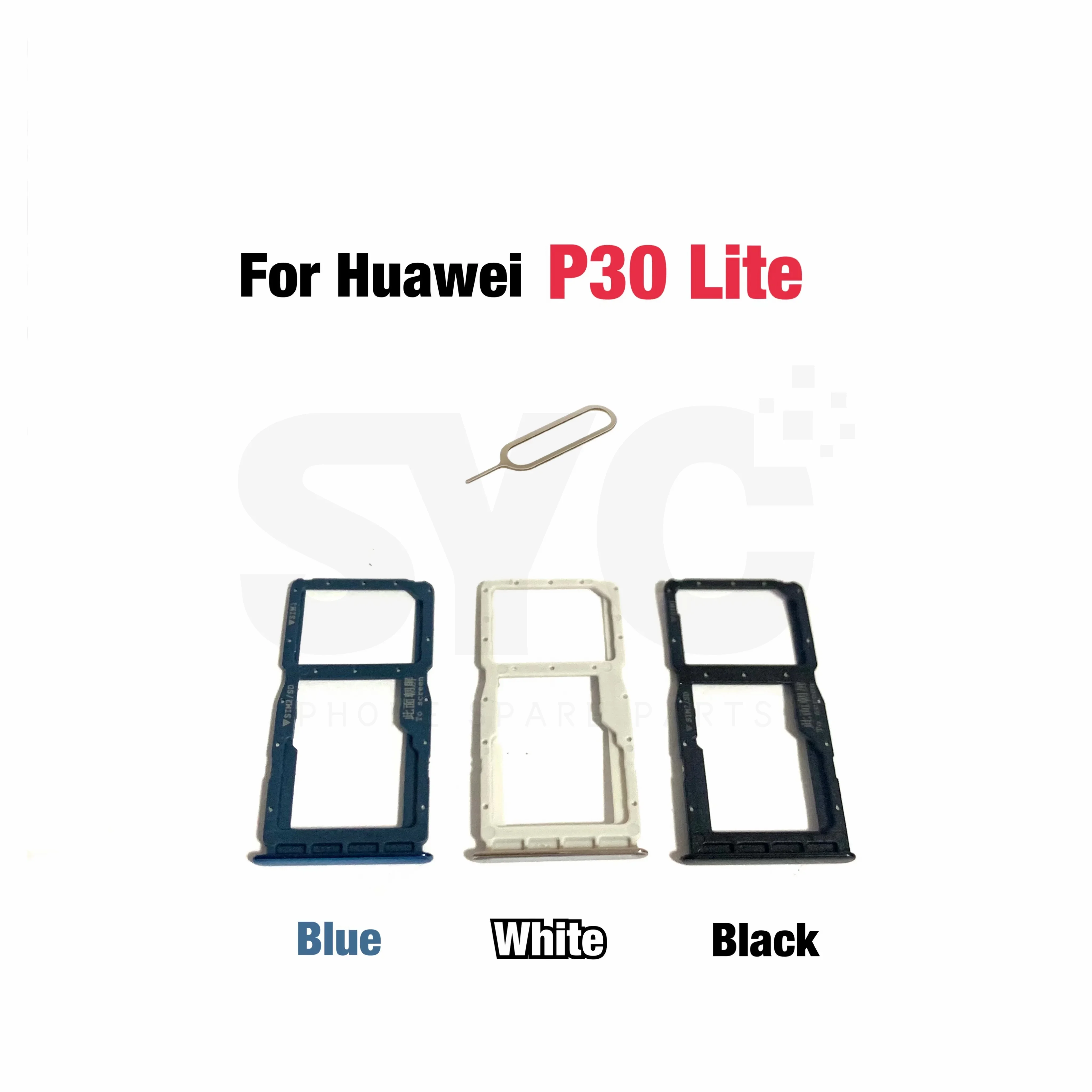 New For Huawei P30 Lite Nova 4e Sim Card Slot Tray Holder Sim Card Reader Socket