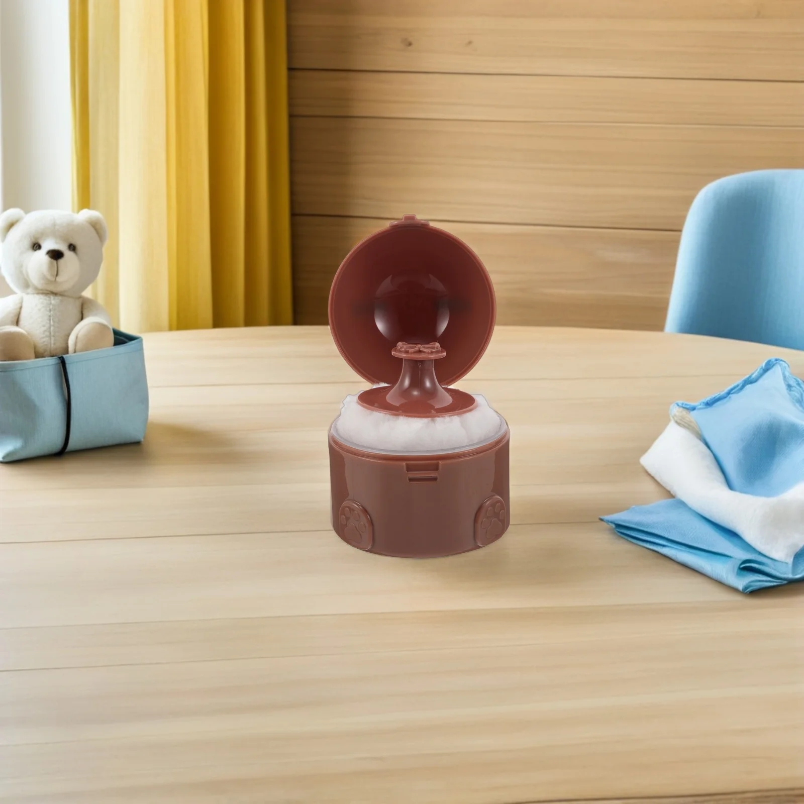 Body Powder Puff Set Stylish Powder Jar with Puff for Travel Home Use Even Application Portable Dusting Container for Women and