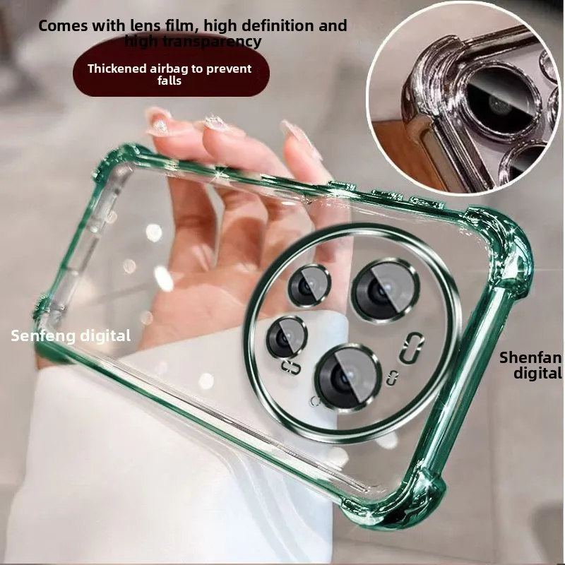 Für Xiaomi 17 Ultra Fall Einfache Stoßfest Transparent Magnetische Objektiv Film TPU Abdeckung Für Xiaomi 17 Ultra Stoßfest Stoßstange Funda