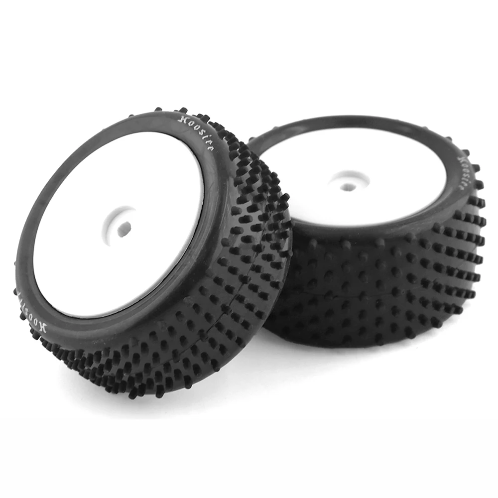 

4Pcs 2WD 4WD Plastic Wheel Rubber Tire For 1/10 Off-Road Car RC Car SRX2 SRX4 Bandit Tekno EB410 YOKOMO YZ4